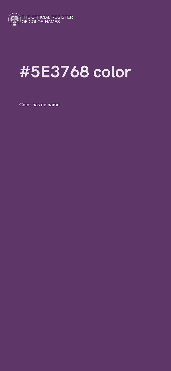 #5E3768 color image