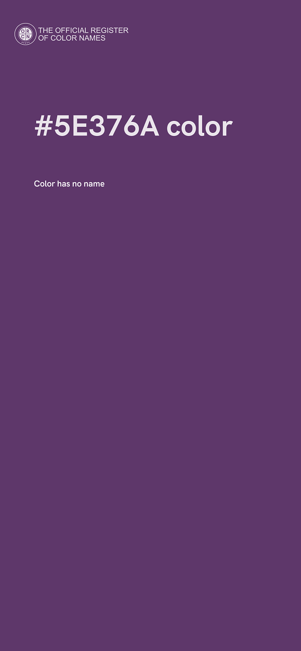 #5E376A color image