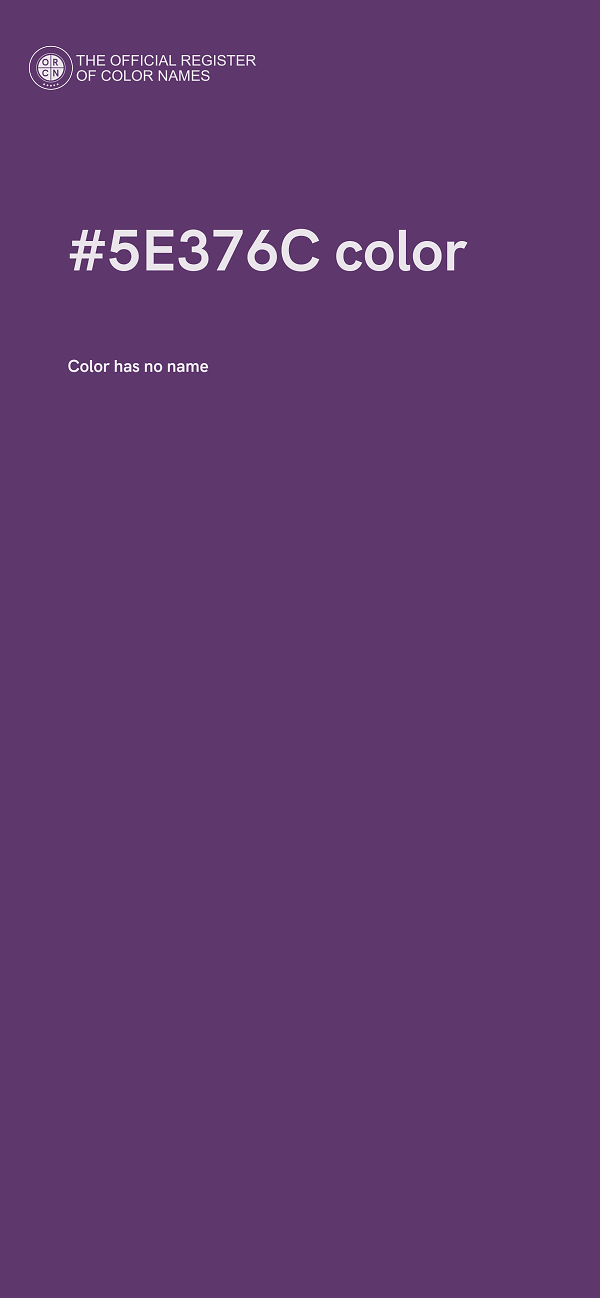 #5E376C color image