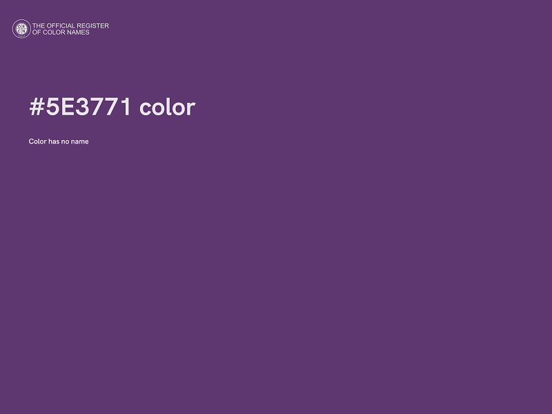 #5E3771 color image