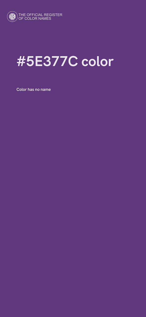 #5E377C color image