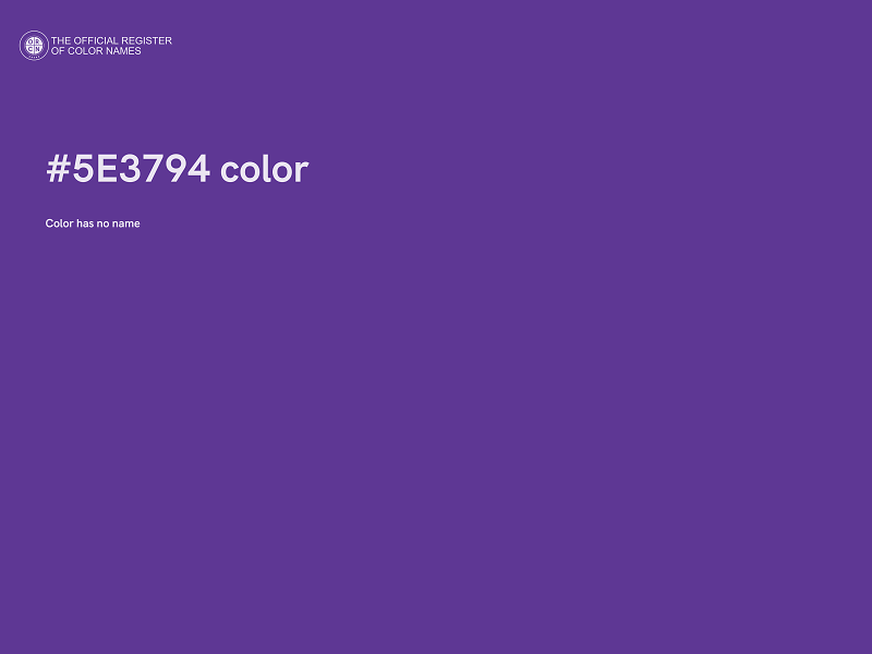#5E3794 color image