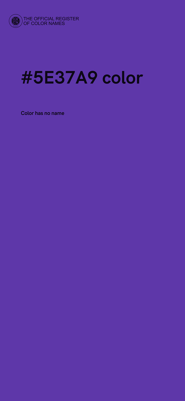 #5E37A9 color image