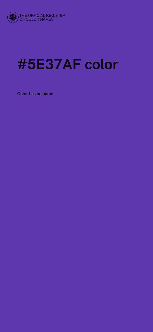 #5E37AF color image