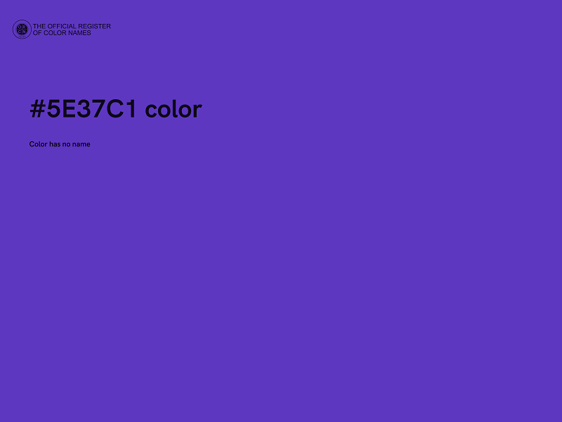 #5E37C1 color image
