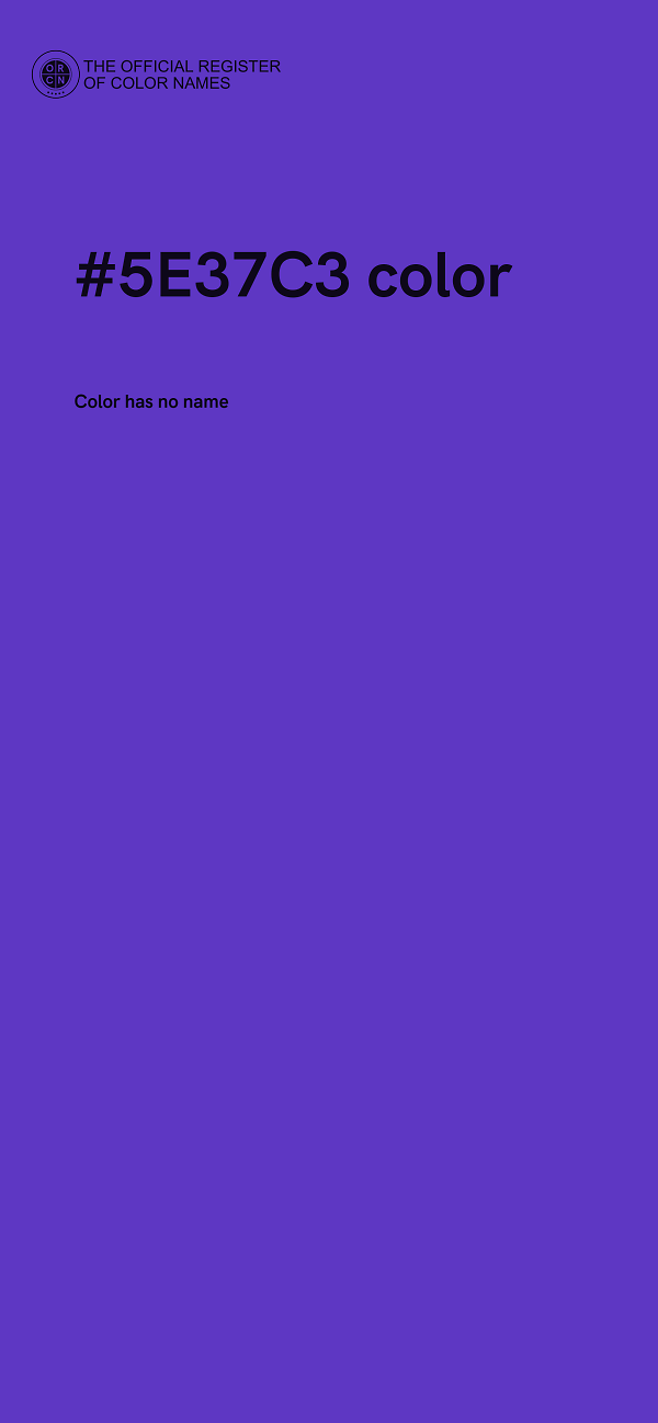 #5E37C3 color image