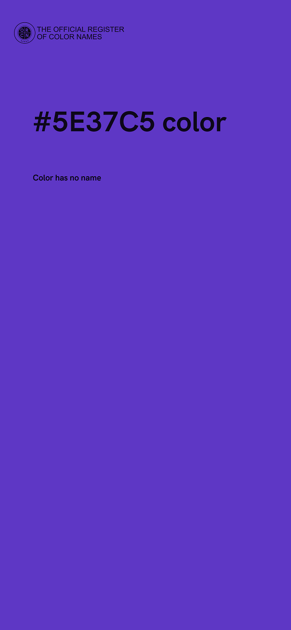 #5E37C5 color image