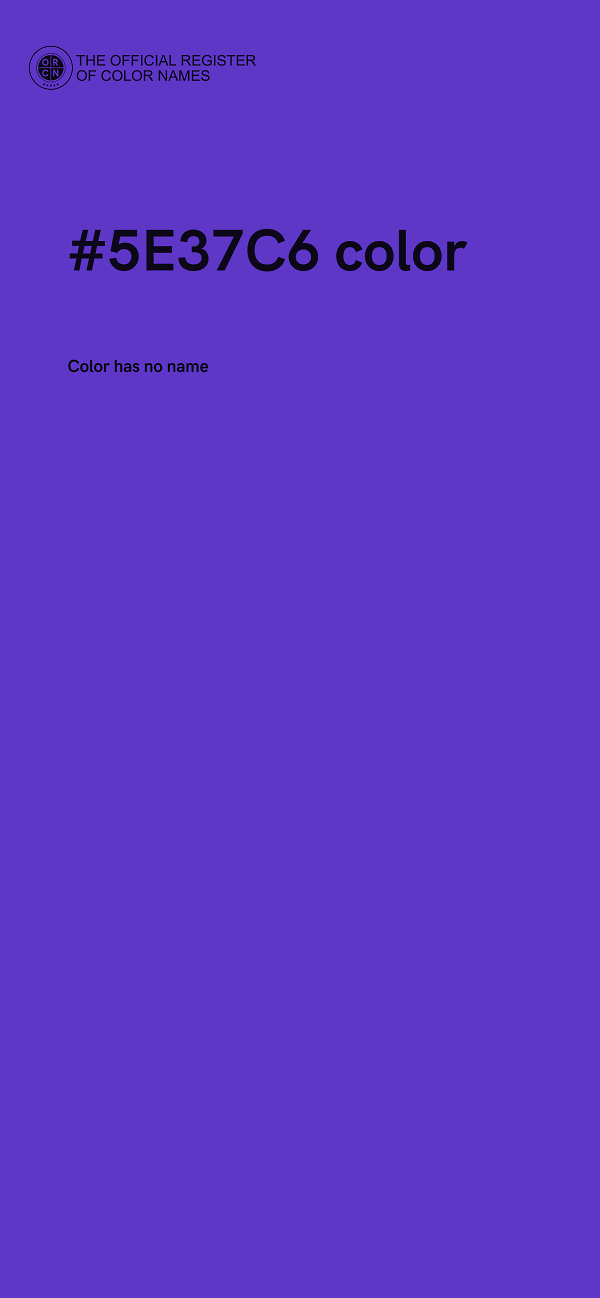 #5E37C6 color image