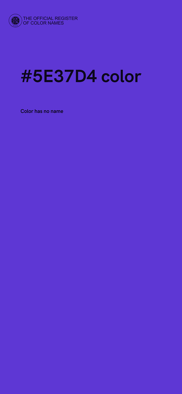 #5E37D4 color image