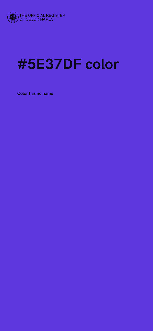 #5E37DF color image