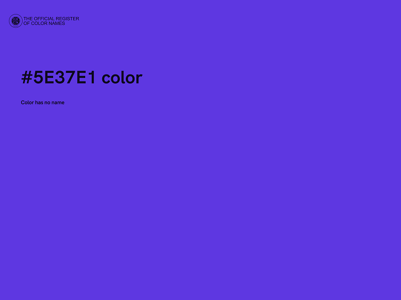 #5E37E1 color image