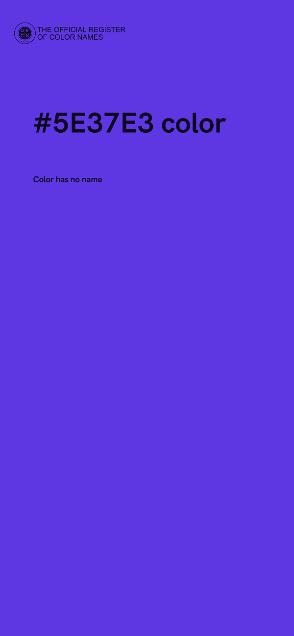 #5E37E3 color image