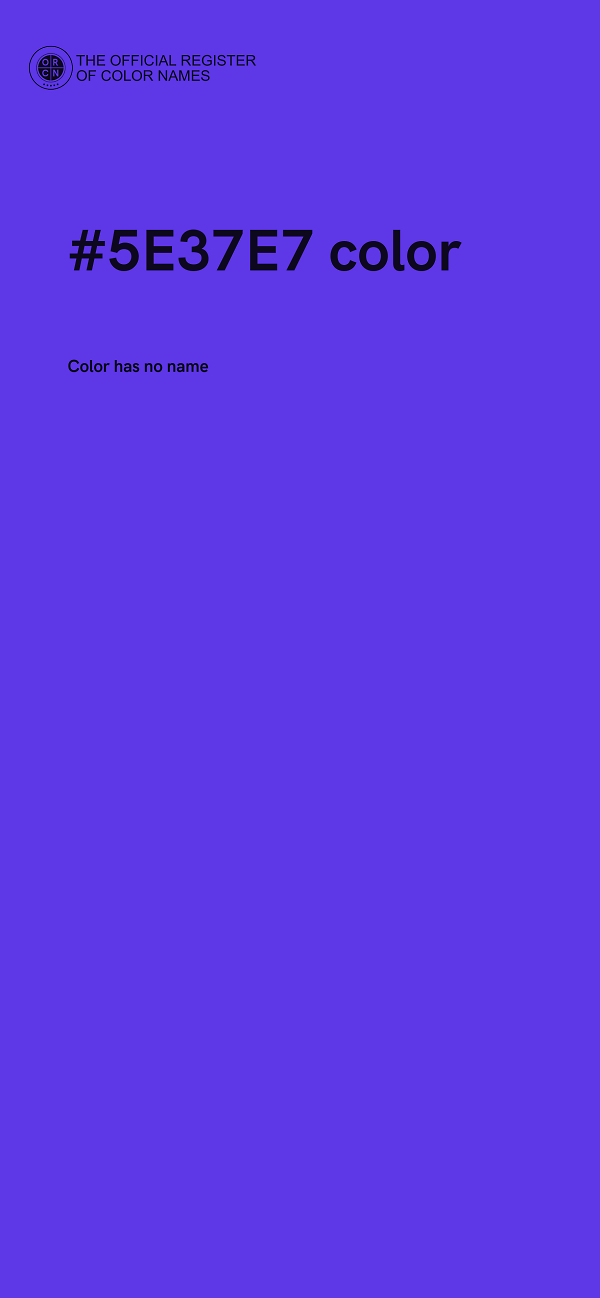 #5E37E7 color image