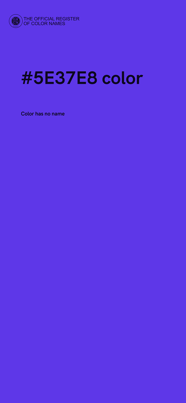 #5E37E8 color image
