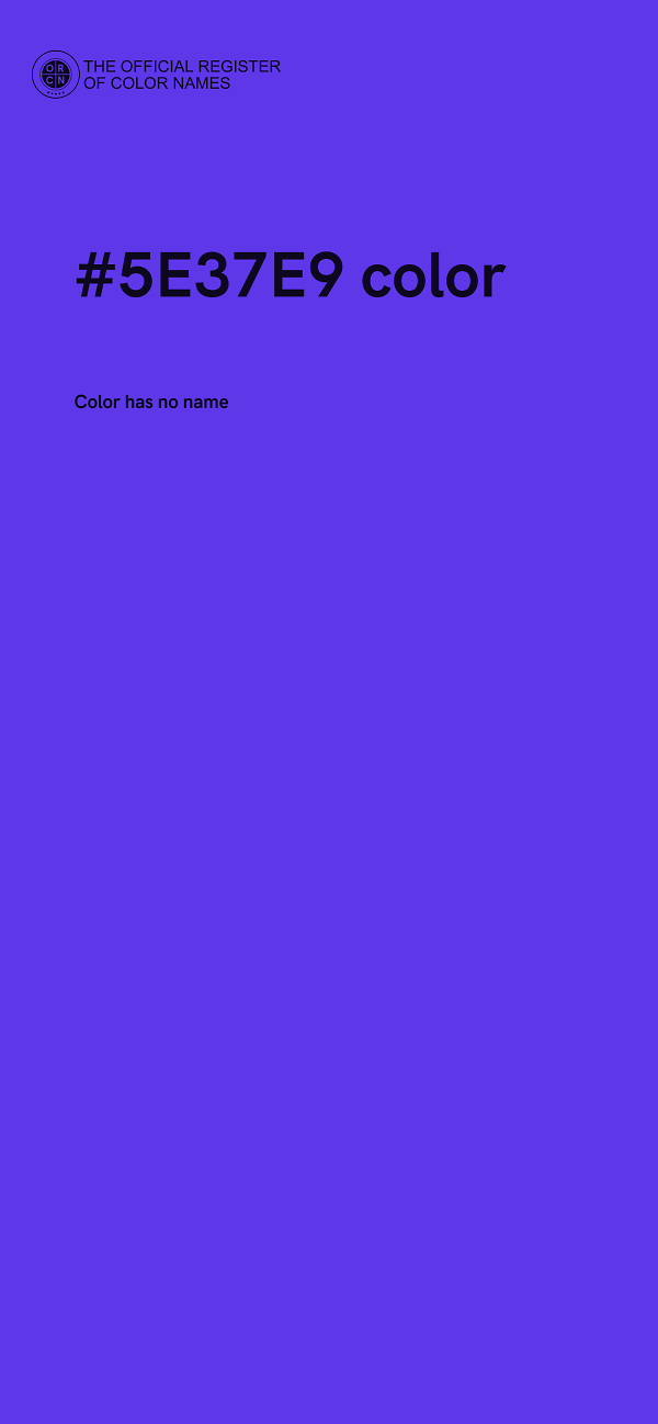 #5E37E9 color image