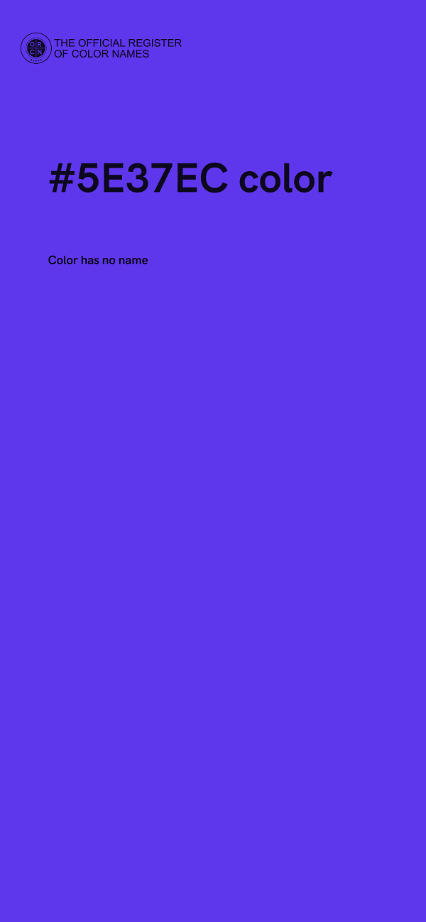 #5E37EC color image