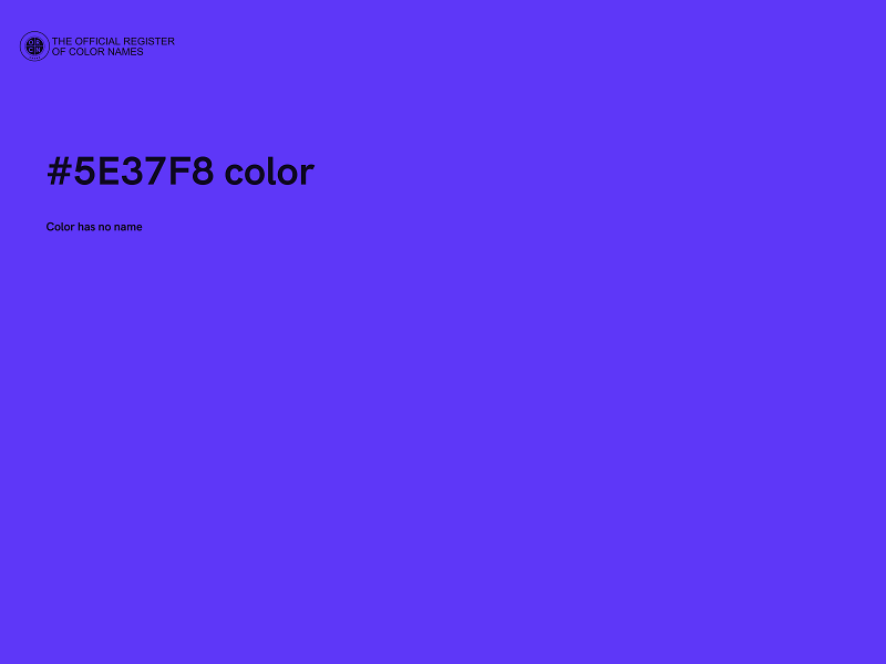 #5E37F8 color image