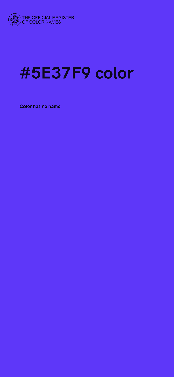 #5E37F9 color image