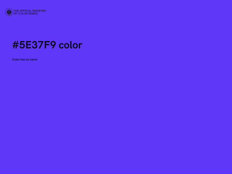 #5E37F9 color image