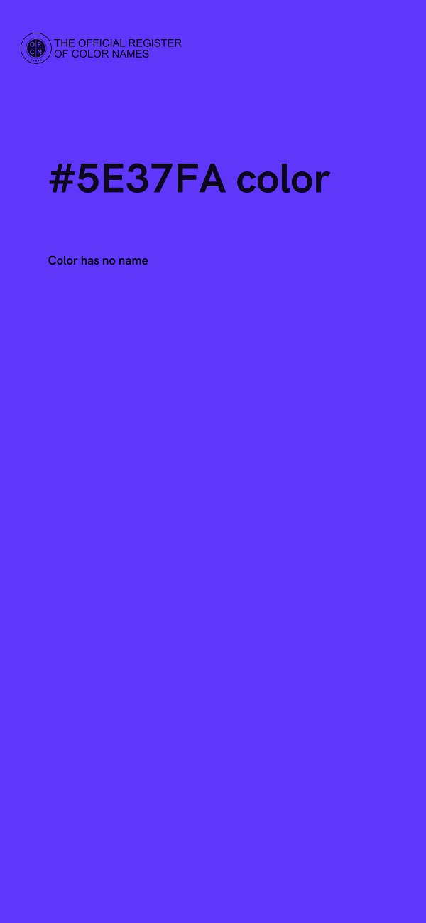 #5E37FA color image