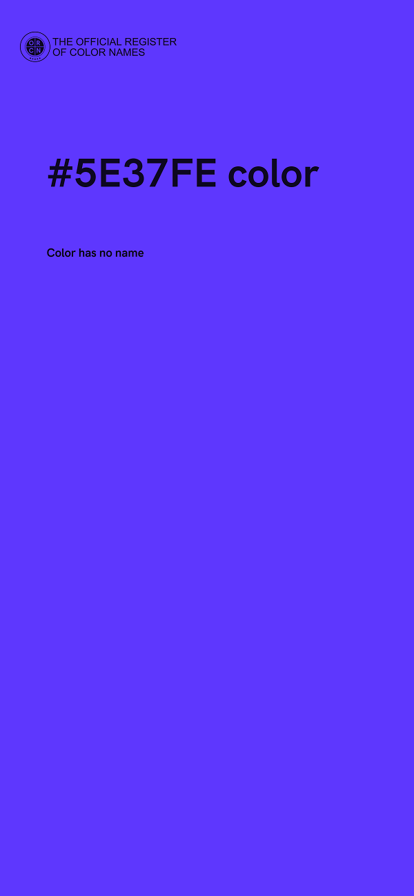 #5E37FE color image