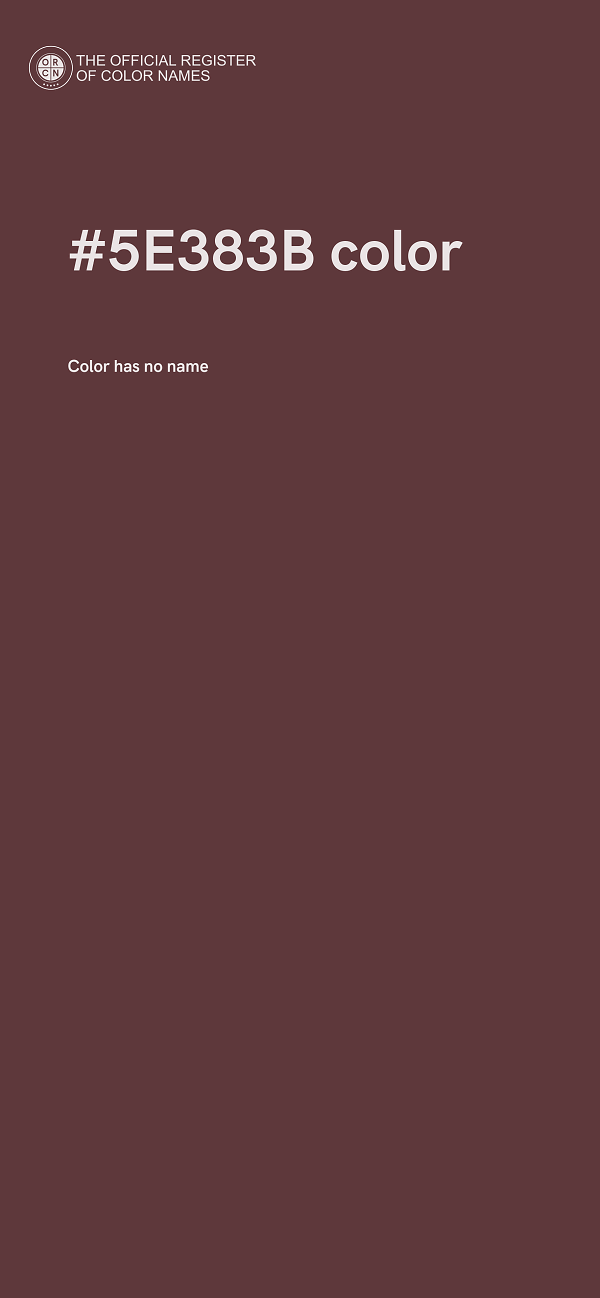 #5E383B color image