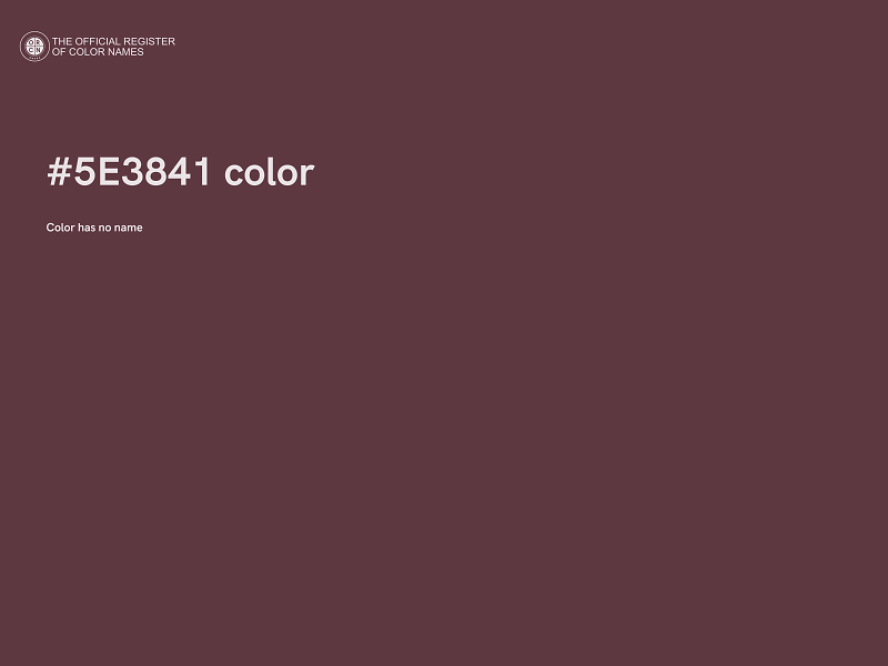 #5E3841 color image