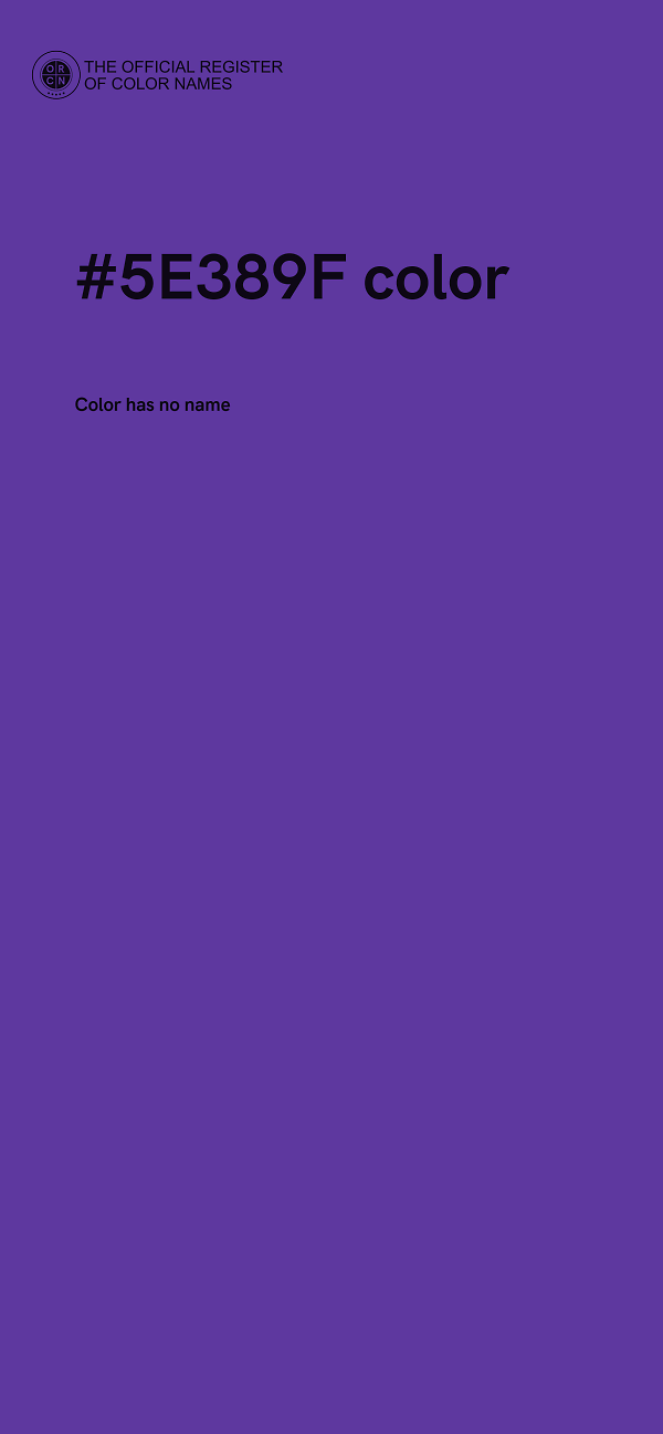 #5E389F color image