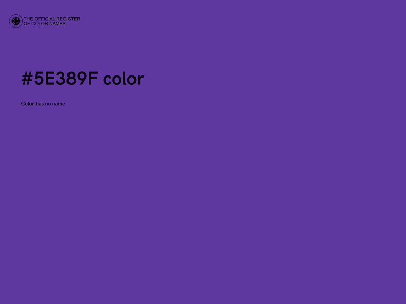 #5E389F color image