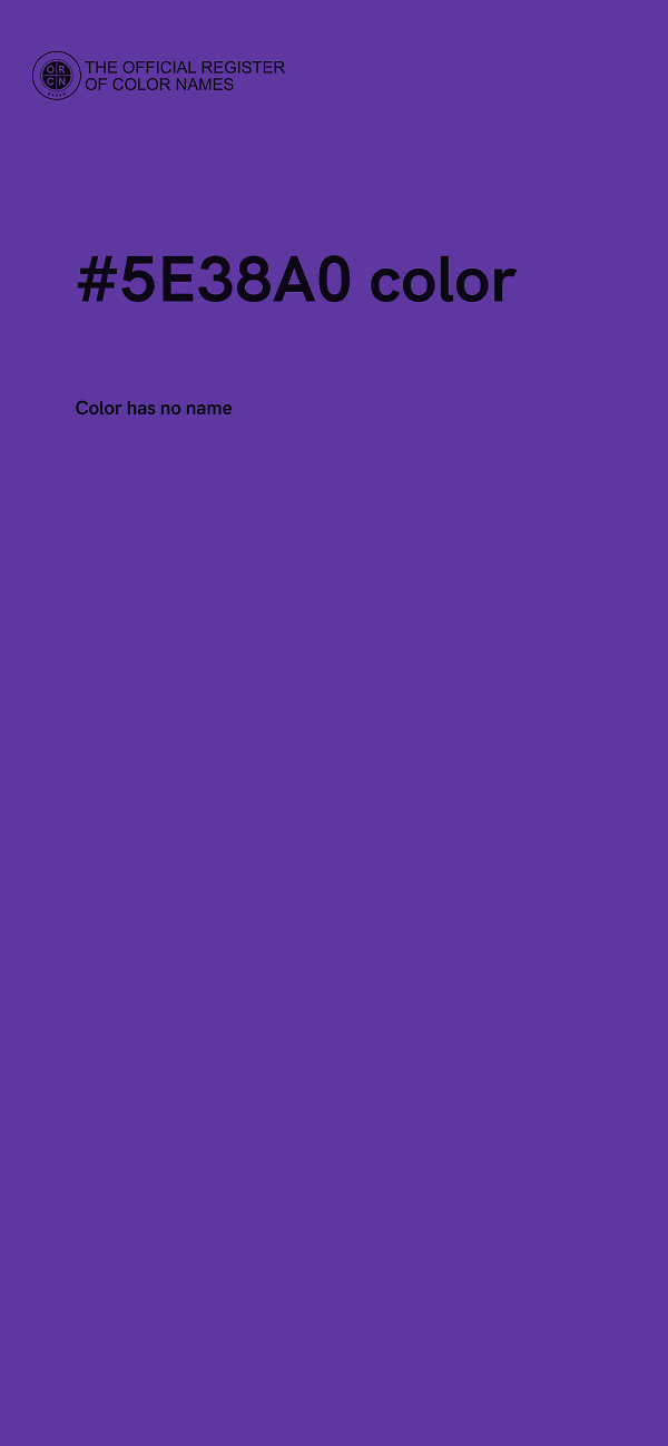 #5E38A0 color image