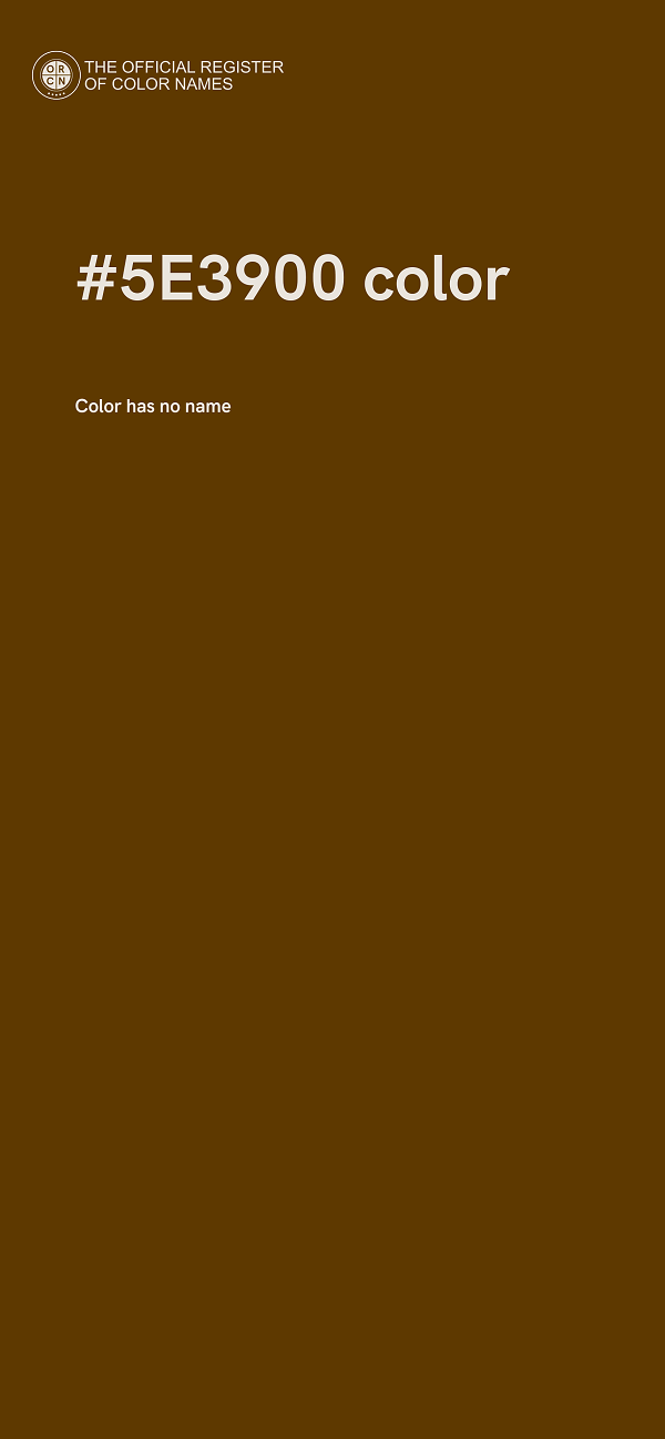 #5E3900 color image