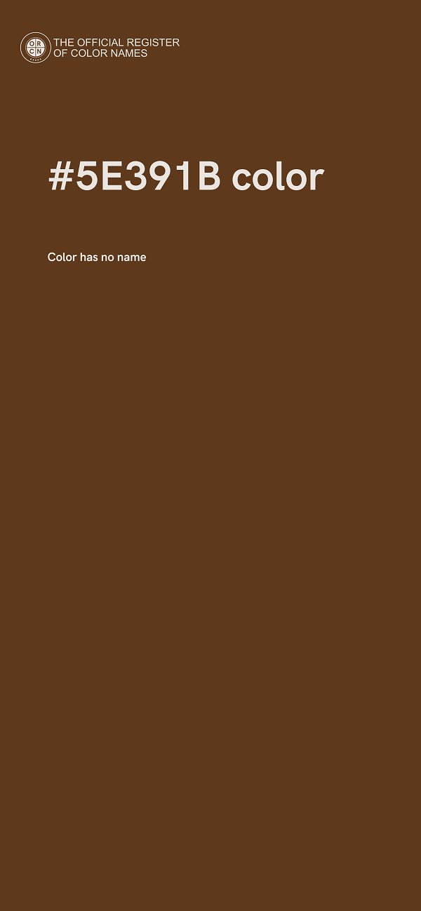 #5E391B color image