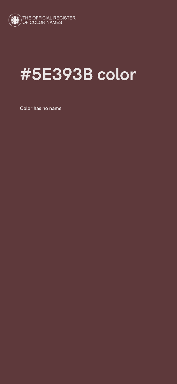 #5E393B color image