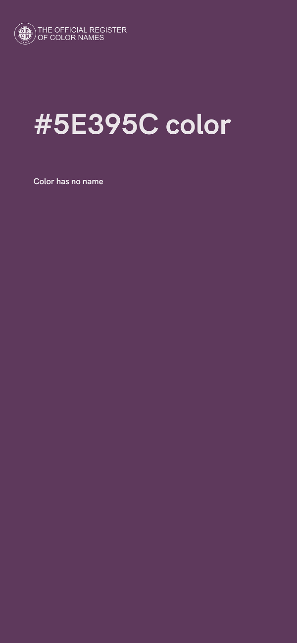 #5E395C color image