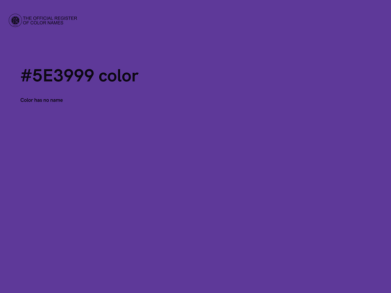 #5E3999 color image