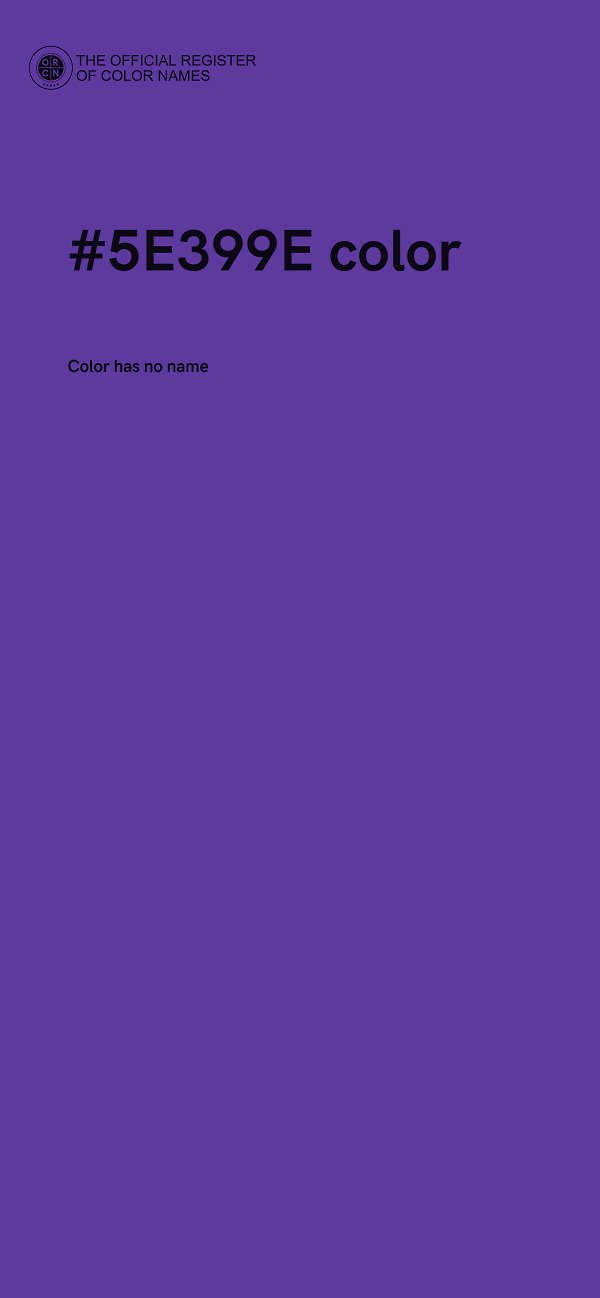 #5E399E color image
