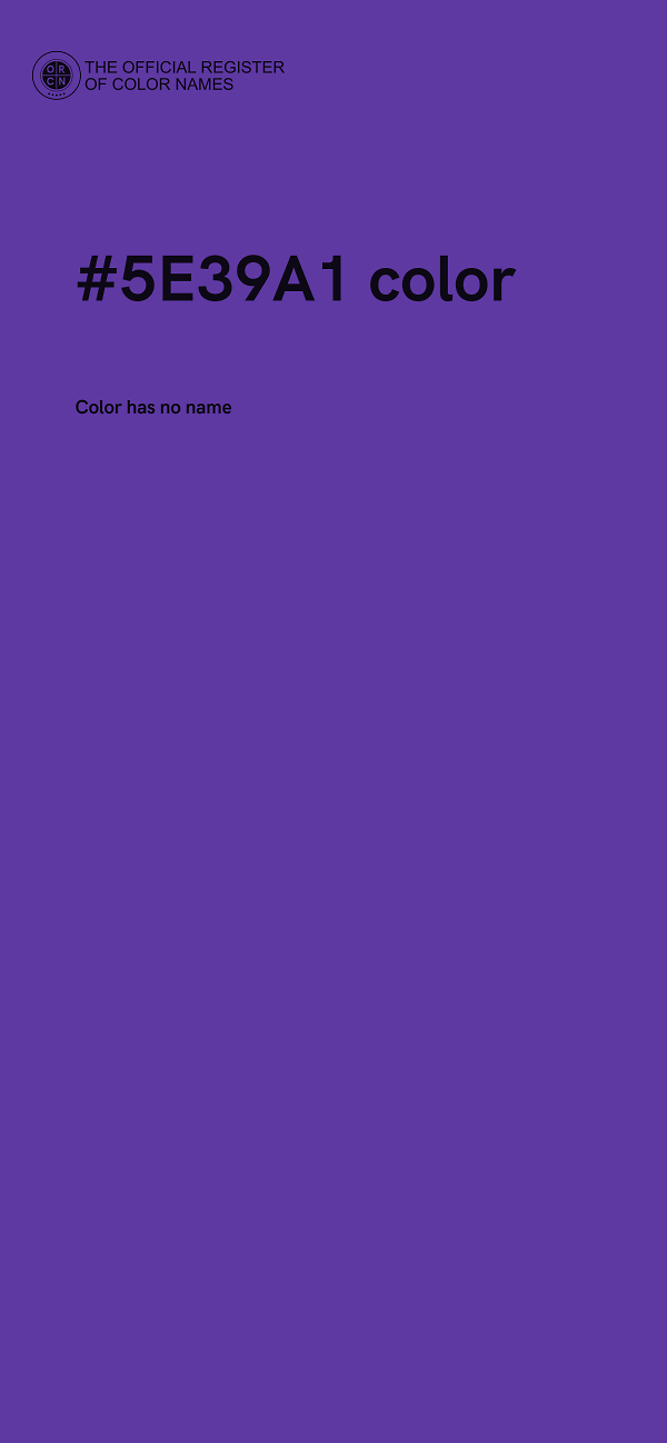 #5E39A1 color image