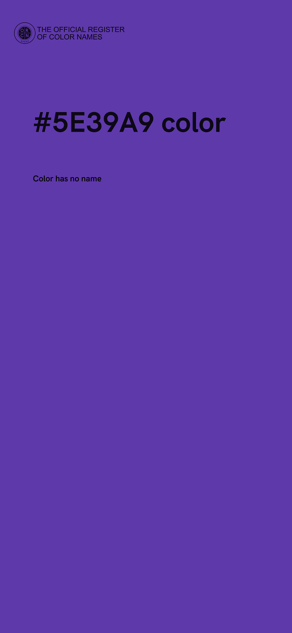 #5E39A9 color image