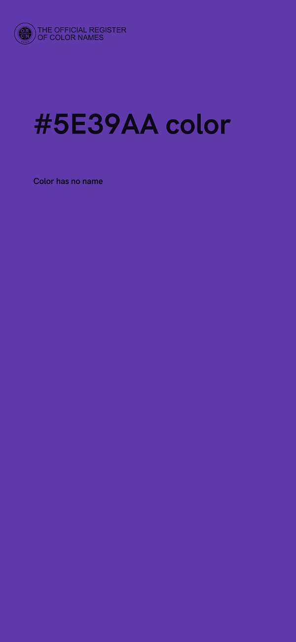 #5E39AA color image