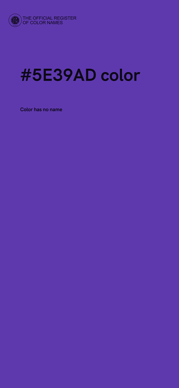 #5E39AD color image