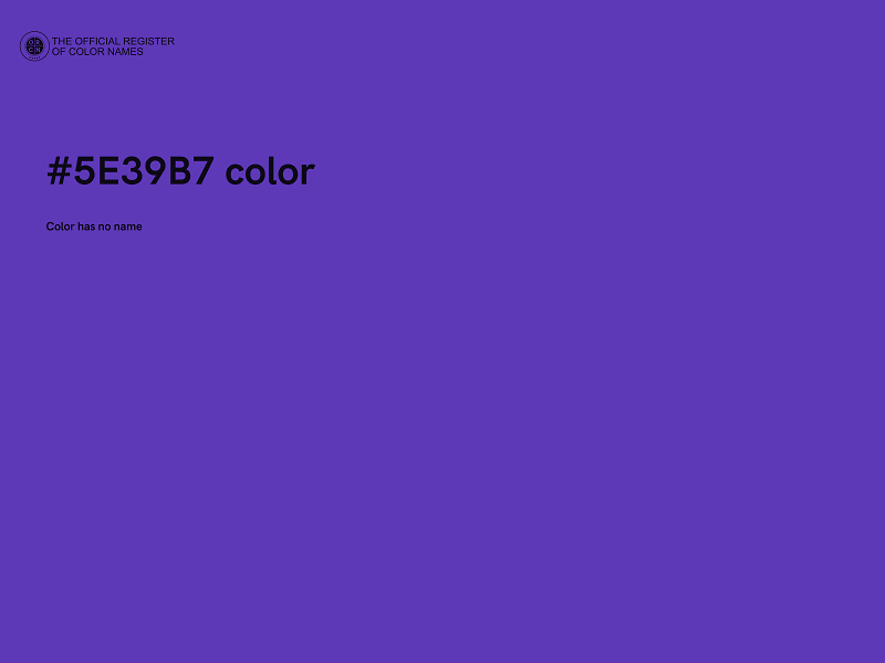 #5E39B7 color image