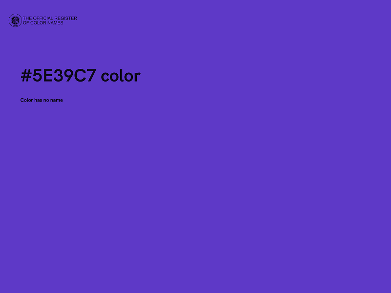 #5E39C7 color image