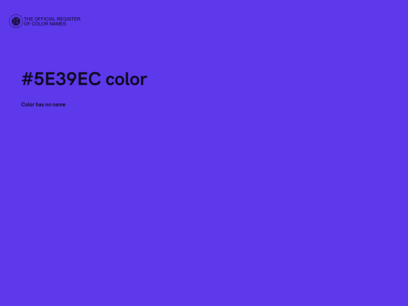 #5E39EC color image