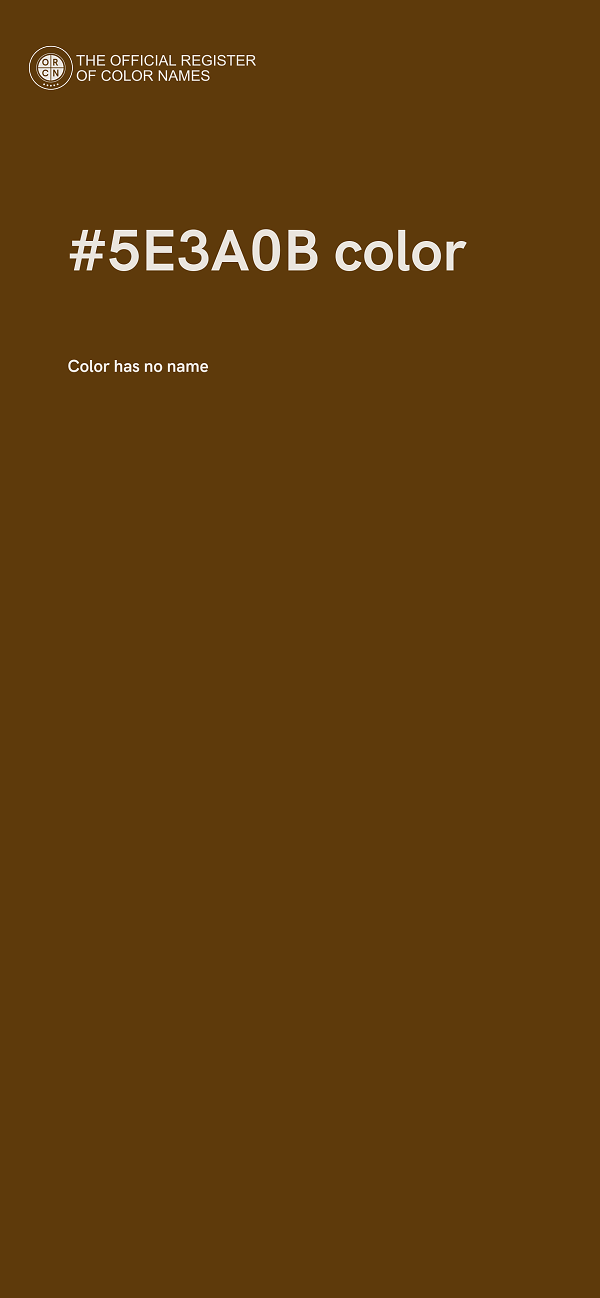 #5E3A0B color image