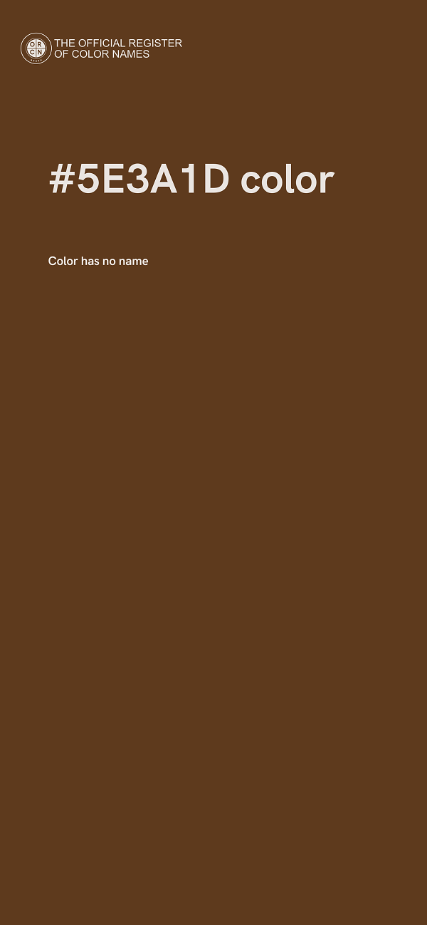 #5E3A1D color image