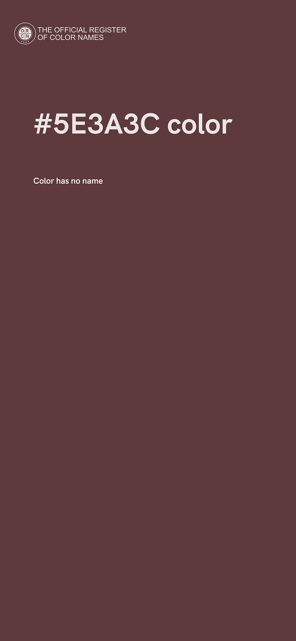 #5E3A3C color image