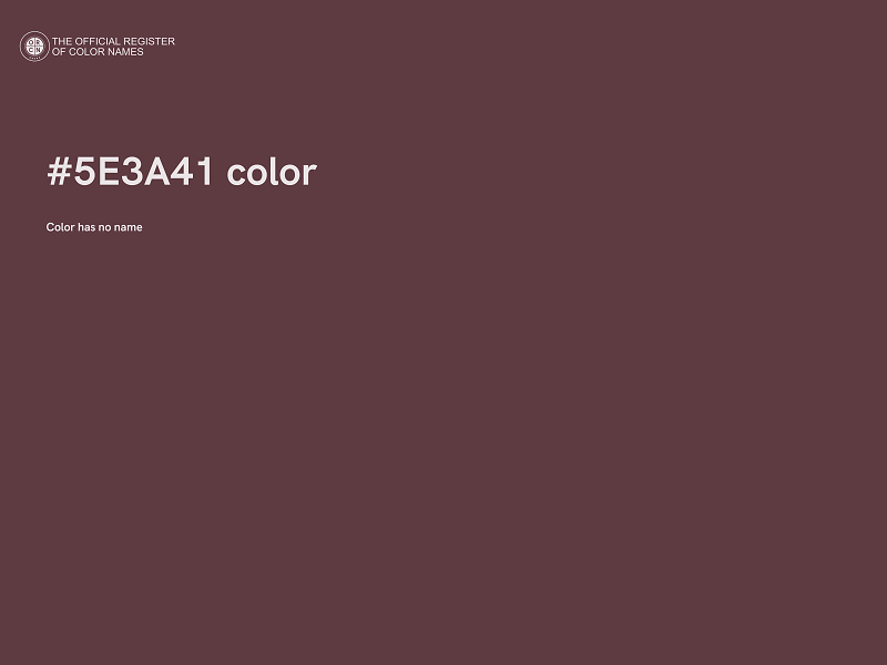 #5E3A41 color image