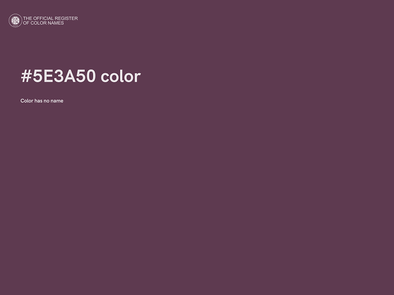 #5E3A50 color image