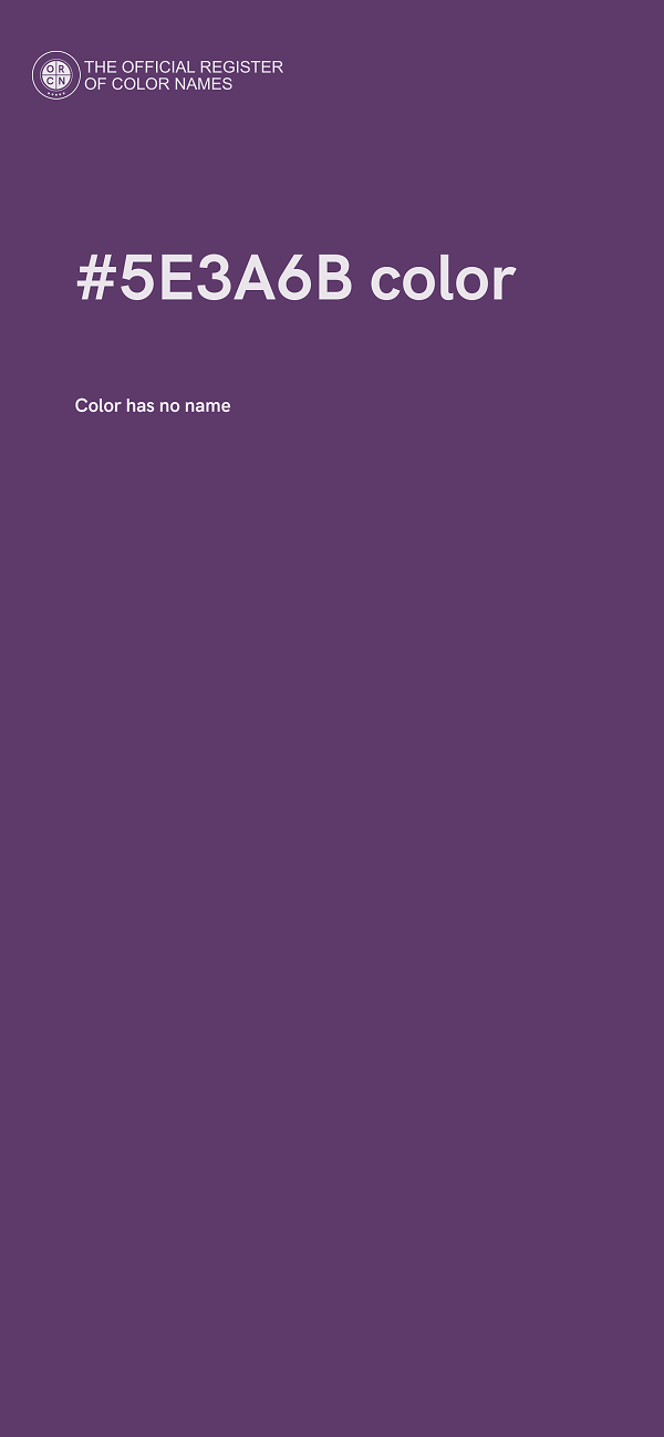 #5E3A6B color image