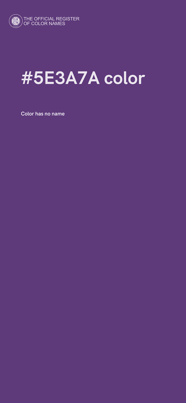 #5E3A7A color image